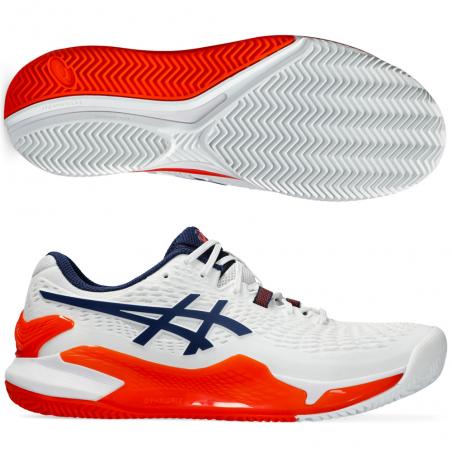 Asics Gel Resolution 9 Clay white blue expanse 2024