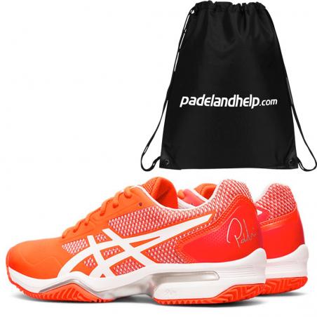 Asics Gel Lima Padel 2 Flash Coral White 1042A034-700