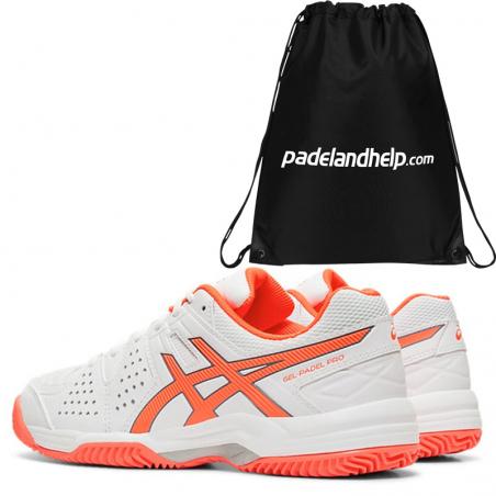 Asics Gel Padel Pro 3 SG White Flash Coral E561Y-114