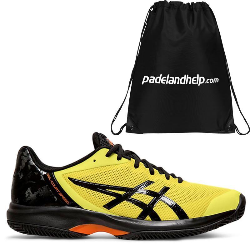 Asics Gel Court Speed Clay Sour Yuzu Black E801N-750 - Padel And Help Asics Gel Court Speed Clay Sour Yuzu Black E801N-750 - Padel And Help