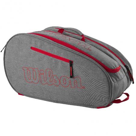 Wilson Team Padel Bag grey bright red 2024