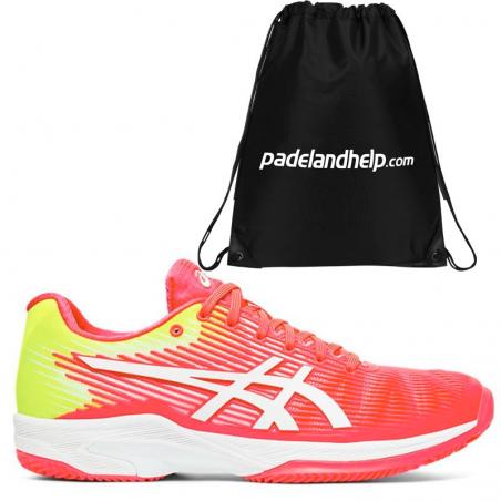 Asics Solution Speed FF Clay Laser Pink White 1042A003-702