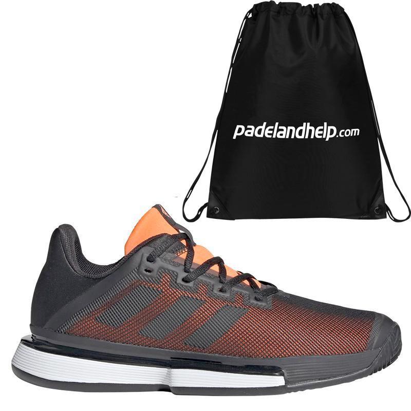 Adidas Sole Match Bounce Clay Black Orange 2019 - Padel And Help