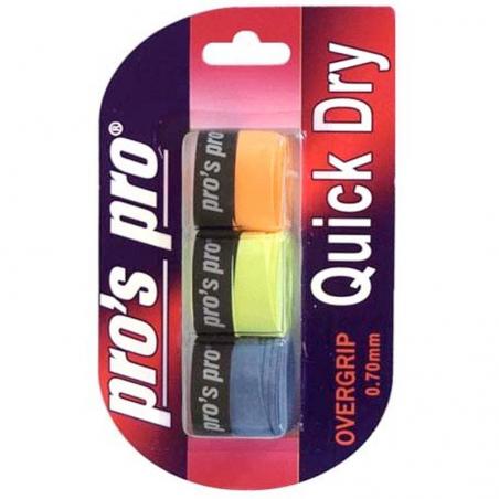 Pros Pro Overgrips Quick Dry 3 pack mix