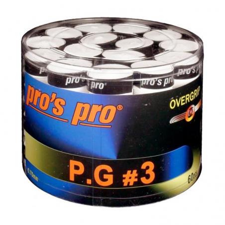 Pros Pro Overgrips P.G.3 60 Pack Perforated White
