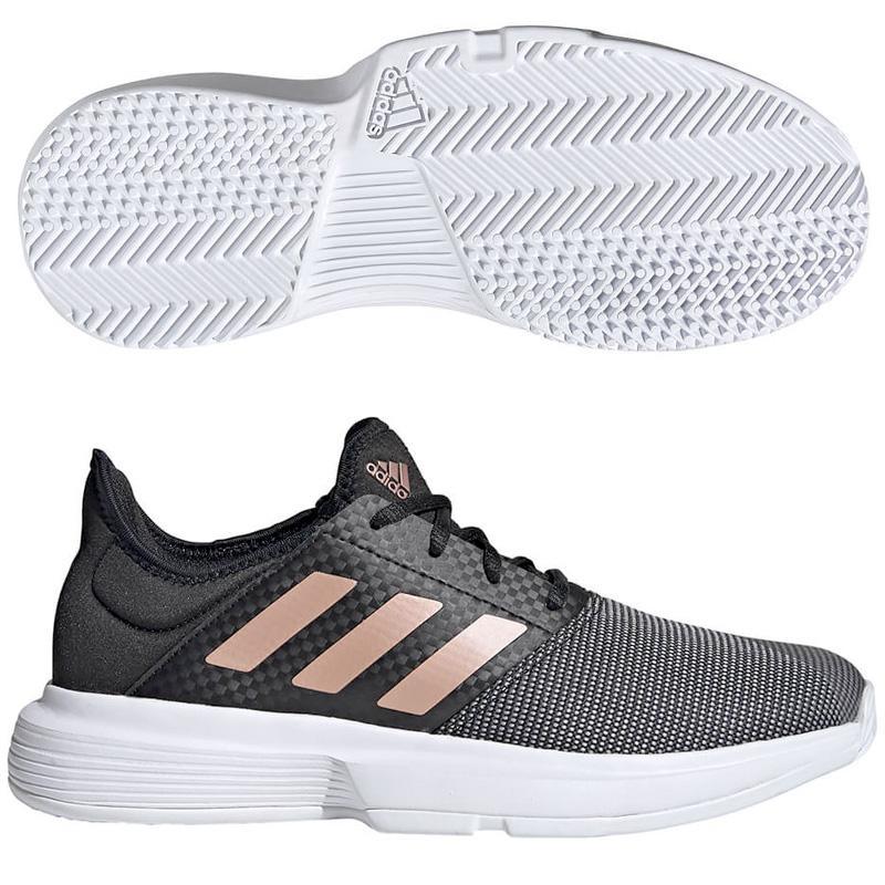 The Adidas Gamecourt 2.0 shoes are designed to provide comfort and support for court sports, including padel. They feature a lightweight mesh upper and padded heel for enhanced comfort. The EVA midsole offers cushioning, while the Adiwear outsole ensures durability and traction on hard courts.