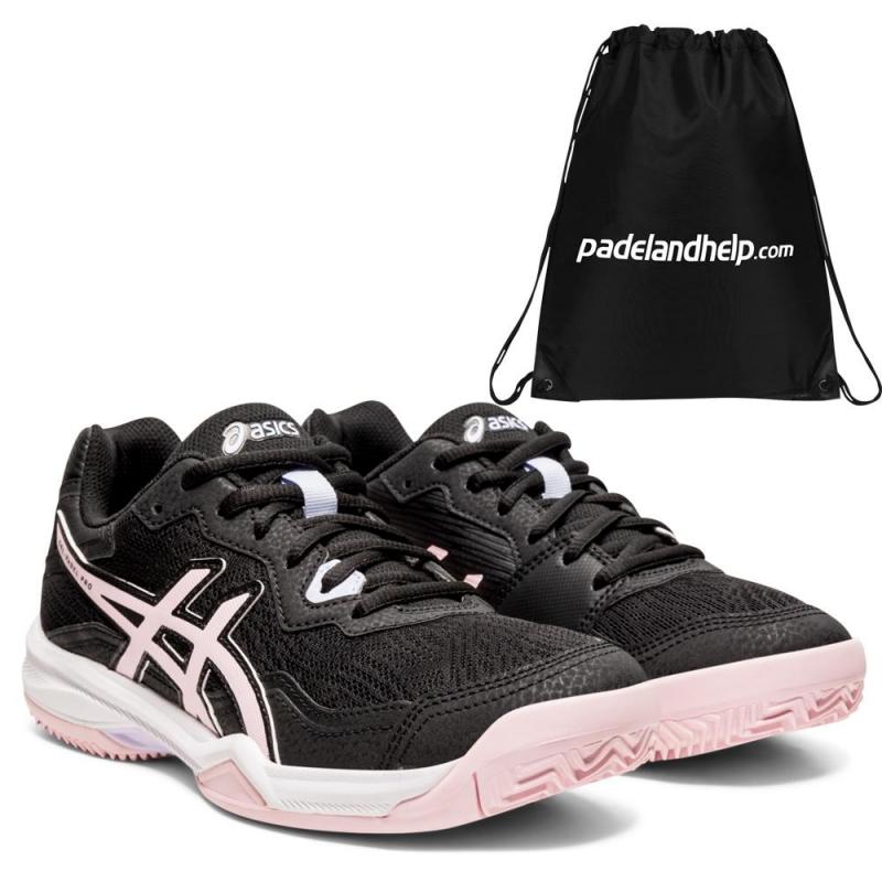 black and pink asics