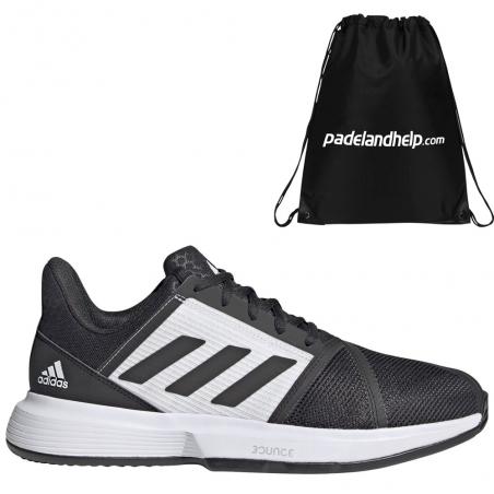 shoes Adidas CourtJam M Clay Core Black 2021 - Padel And