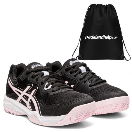 asics negras padel