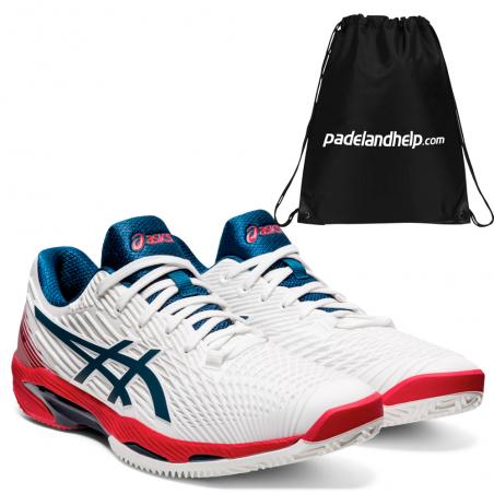 Asics Solution Speed FF 2 Clay White Mako Blue 2021