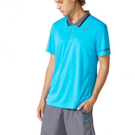 Asics Polo Padel Digital Aqua