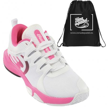 Comprar zapatillas Bullpadel Flow Hybrid Fly 21V Blancas Rosas - Padel And  Help