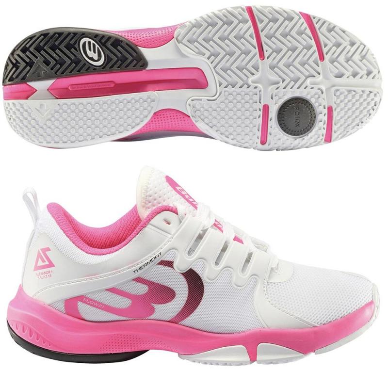 Comprar zapatillas Bullpadel Flow Hybrid Fly 21V Blancas Rosas - Padel And  Help