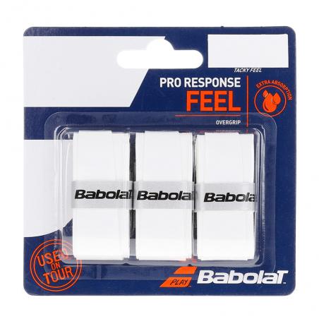 Babolat Overgrips Pro Response Feel x 3 White