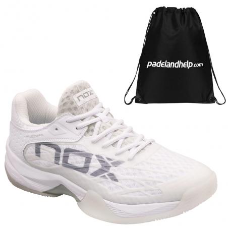Zapatillas Nox AT10 LUX blancas y grises