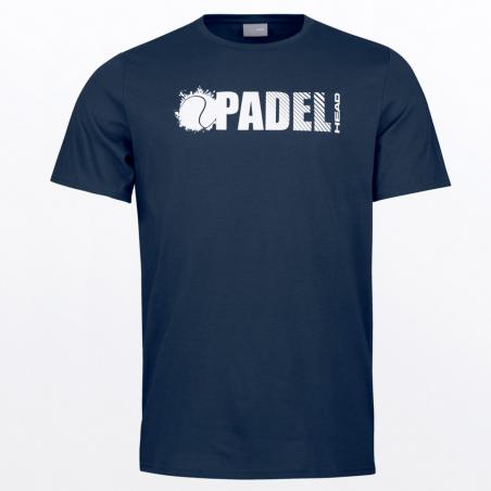 Head T-shirt Padel Font Dark Blue