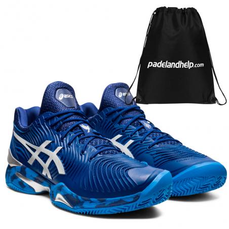 Asics Court FF Novak Clay Blue Print White