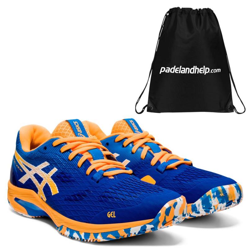 asics blu e arancioni