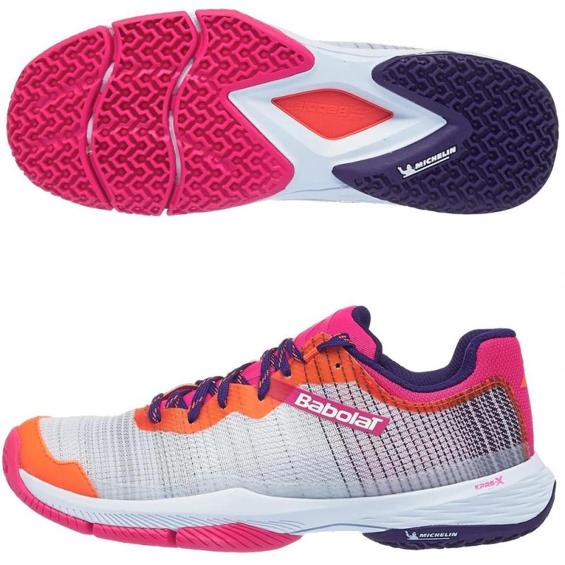 Comprar zapatillas para mujer Babolat Ritma Women Grey Pink Peacock 2022 -  Padel And Help