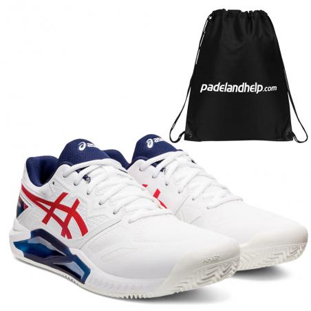 Asics Gel Challenger 13 Clay LE White Classic Red