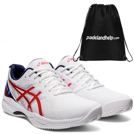 Asics Gel Game 8 Clay LE White Classic Red