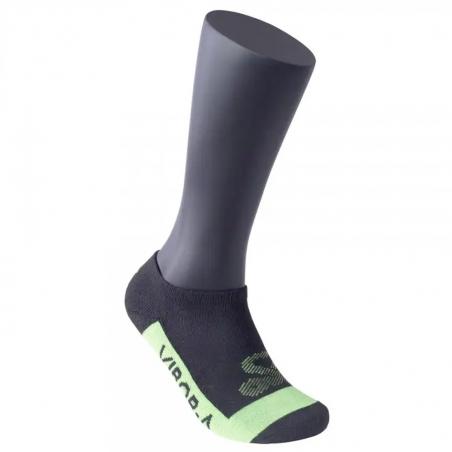 Calcetines invisibles Vibor-a Ankle negros amarillos Fluor