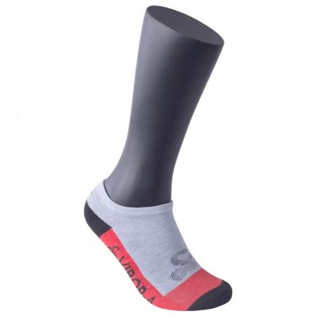 Vibor-a Ankle Socks Gray Red