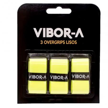 Overgrips Vibora Pro liso x3 amarillo fluor