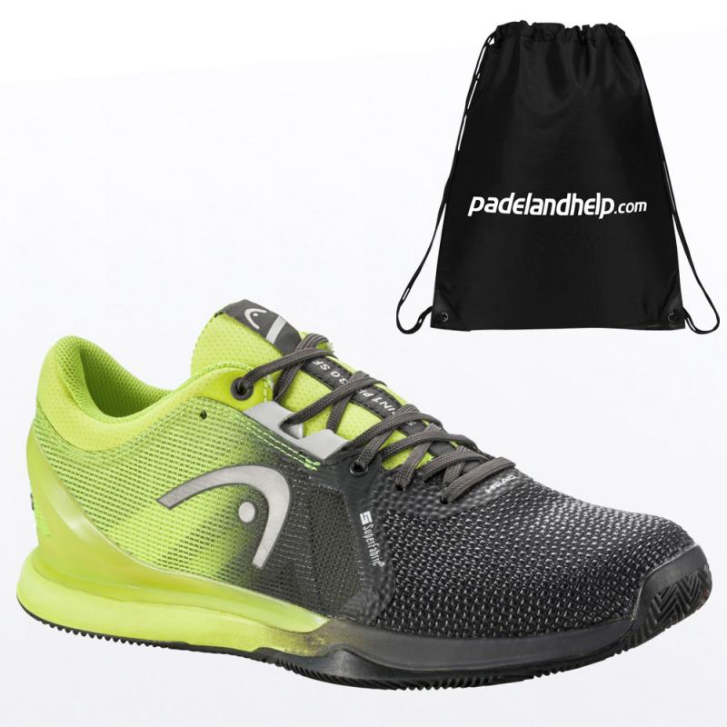 Buy Head Sprint Pro 3.0 SF Clay Men Black Yellow shoes - Padel And Help