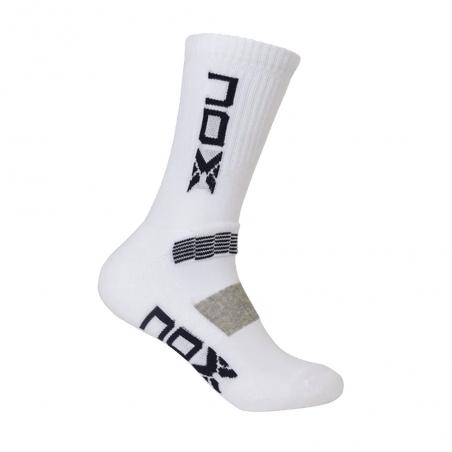 Nox long socks M white Logo Navy Blue