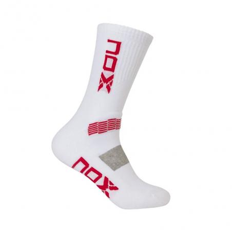 Calcetines Nox long socks M white Logo Red