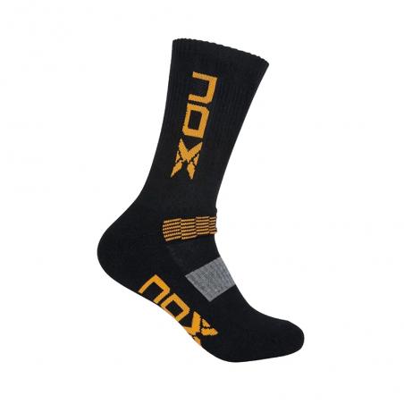 Nox long socks M black Logo Orange