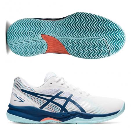 Zapatillas Asics mujer Gel Game 8 Clay White Light Indigo