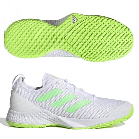 Adidas Courtflash M white beam solar green 2022