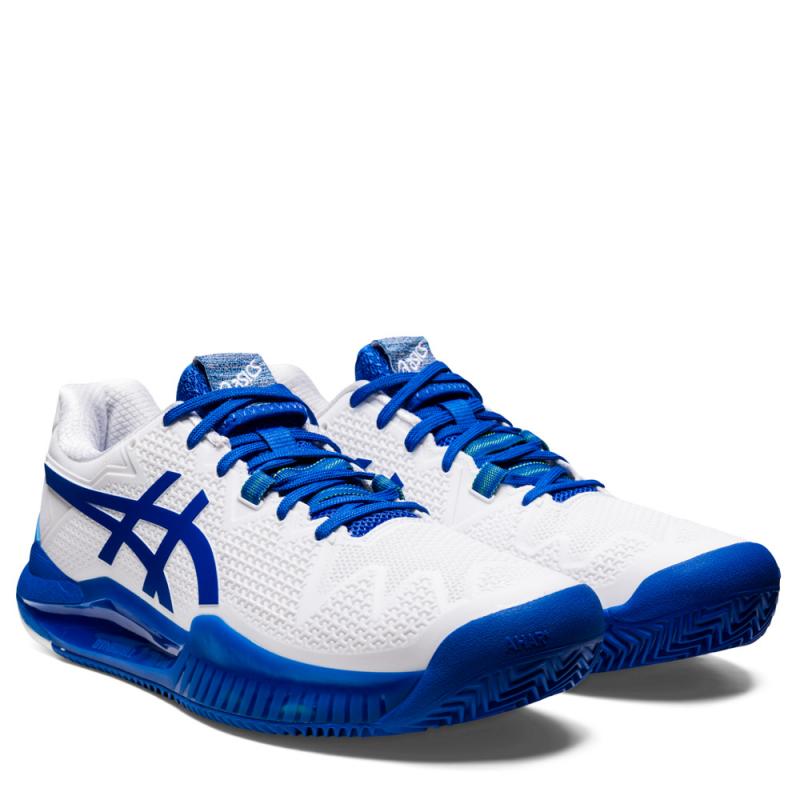 Comprar zapatillas Gel Resolution white tuna blue - Padel Help