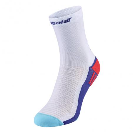 Babolat padel Mid Calf Socks white surf blue