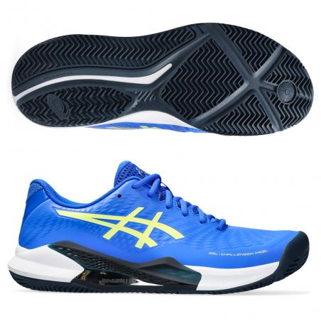 Asics Gel Challenger 14 Padel illusion blue glow yellow